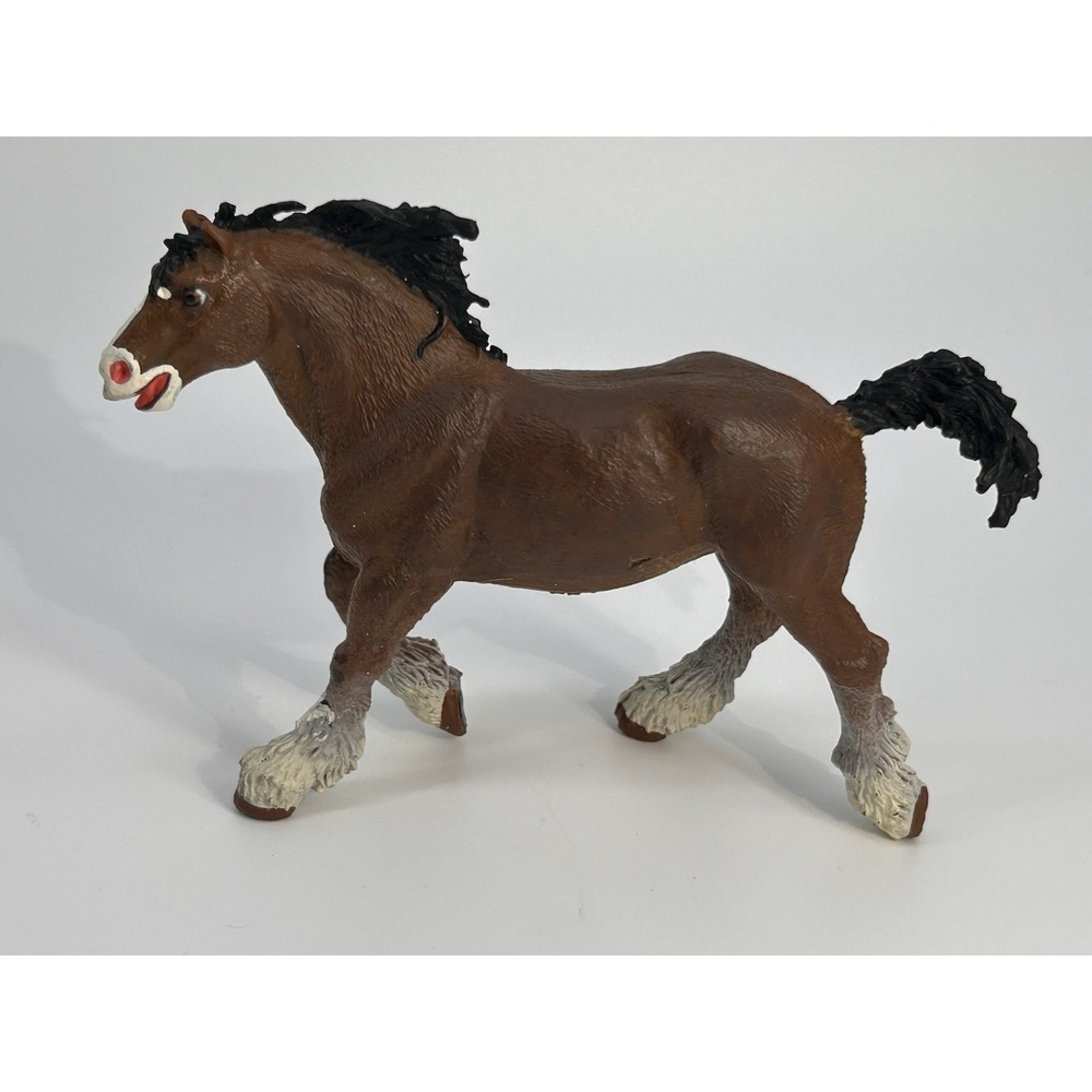 Vintage‎ 1991 Safari Ltd Clydesdale Horse Animal Figure Toy